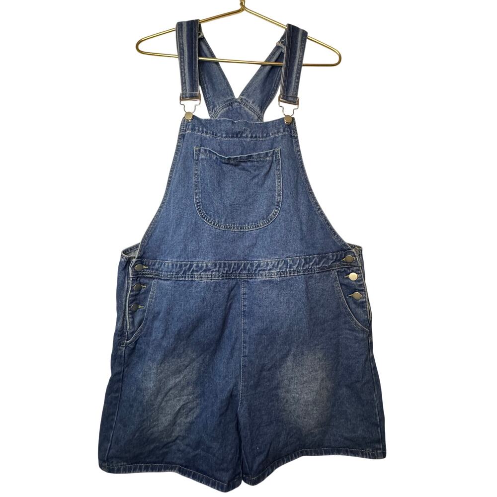 XL Denim Overall Shorts